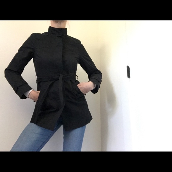 Old Navy Black Short Trench Coat - Picture 9 of 13